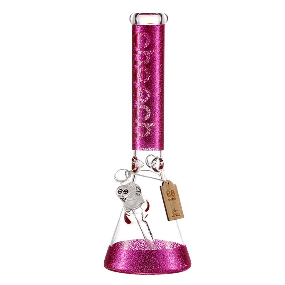 16" Cheech Glitter Shiny Beaker - Pink