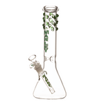 12" 5mm Marley Bubble Beads Beaker Bong - Green