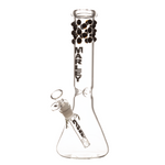 12" 5mm Marley Bubble Beads Beaker Bong - Black