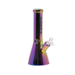 12" 9mm Preemo Glass Ion Plated Beaker - Purple-Red