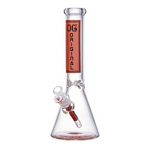 14" OG Original Colored Logo Sticker Bong - Red