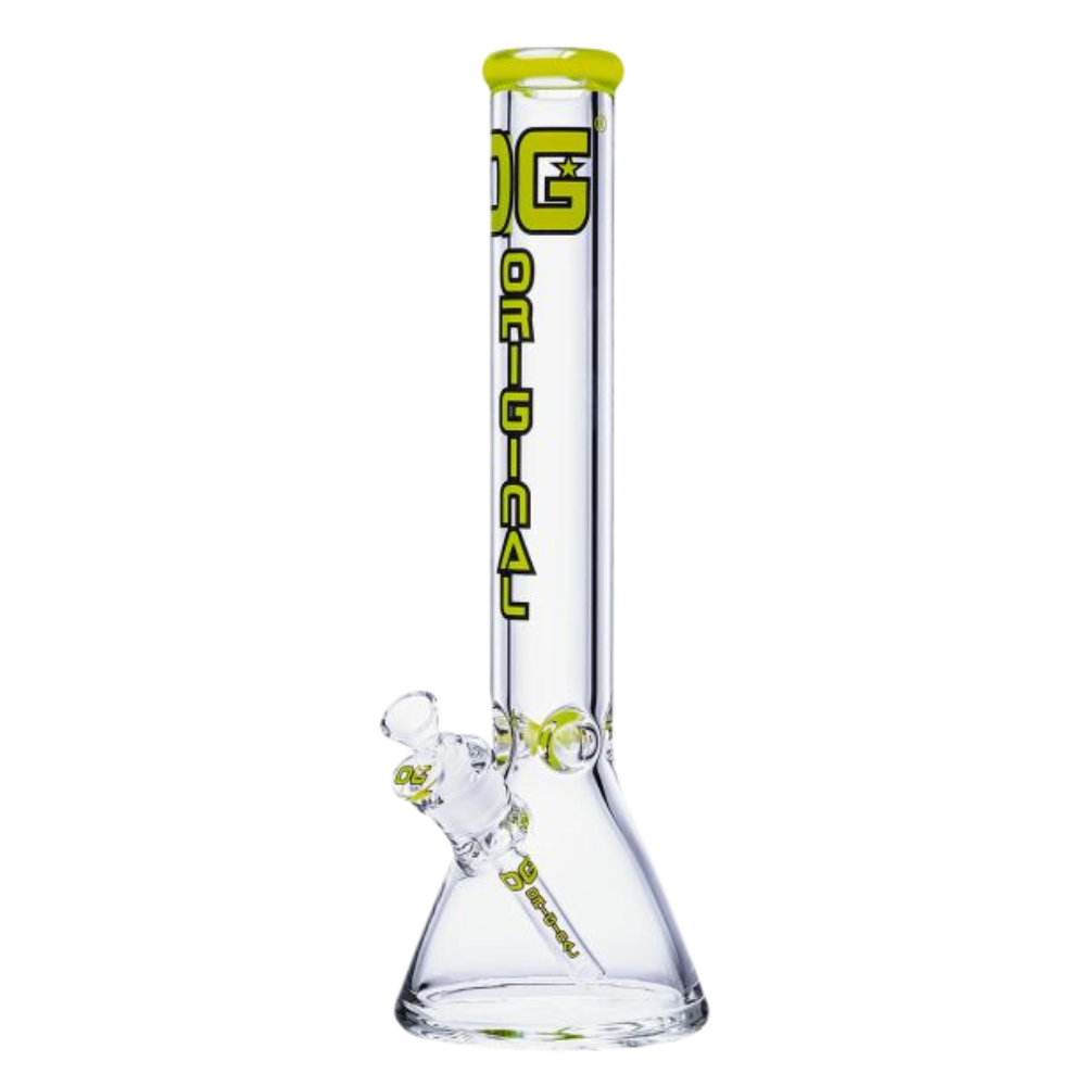 16" 9mm OG Original Color Logo Beaker - Green