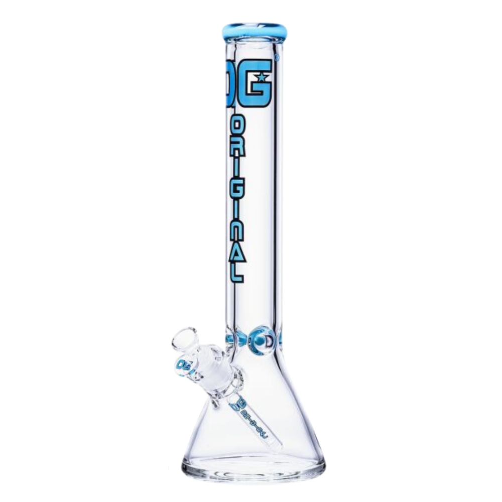 16" 9mm OG Original Color Logo Beaker - Light Blue