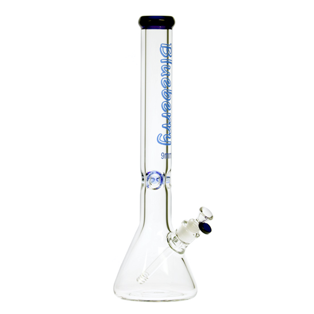 18" 9mm Blueberry Classic Beaker Bong - Blue