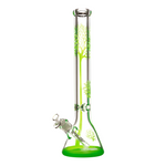 18" 9mm Marley Clear Tree Beaker - Green