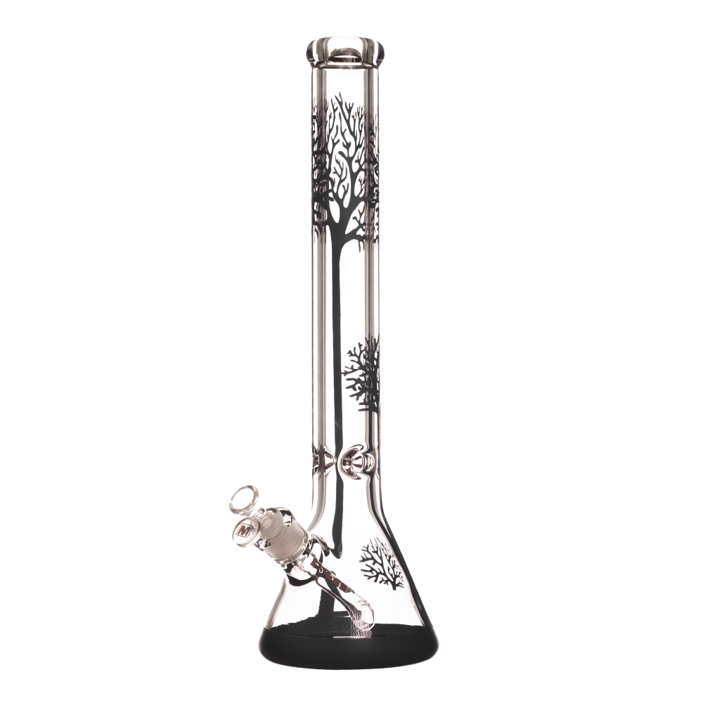 18" 9mm Marley Clear Tree Beaker - Black