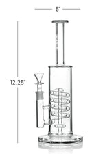 12.5" Grav Clear Coil Showerhead Waterpipe