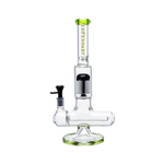 13" Legendary Inline With Tree Perc Glass Bong - Neon Green