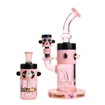 10" Cheech Panda Bong w/ Ash Catcher - Pink