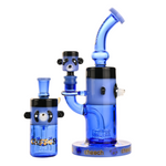 10" Cheech Panda Bong w/ Ash Catcher - Blue