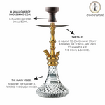 18" Cocoyaya Prince Series Simba Hookah - Rainbow